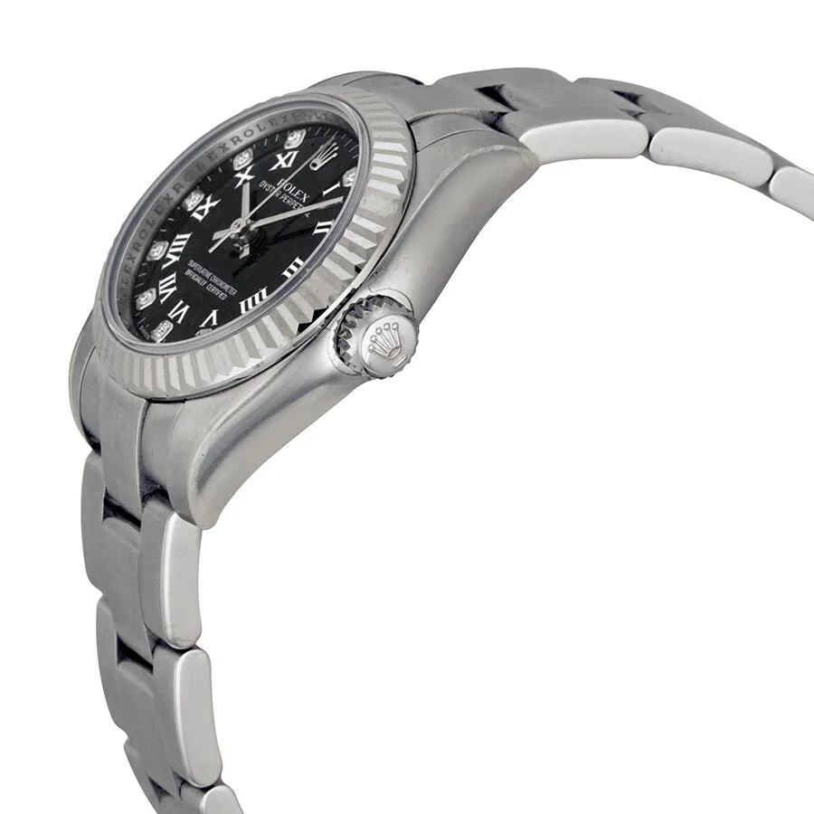 Rolex Lady Oyster Perpetual 26 Black Dial Stainless Steel Oyster Bracelet Automatic Watch 176234BKRDO