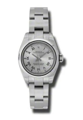 Rolex Lady Oyster Perpetual 26 Rhodium Dial Stainless Steel Oyster Bracelet Automatic Watch 176200RRO