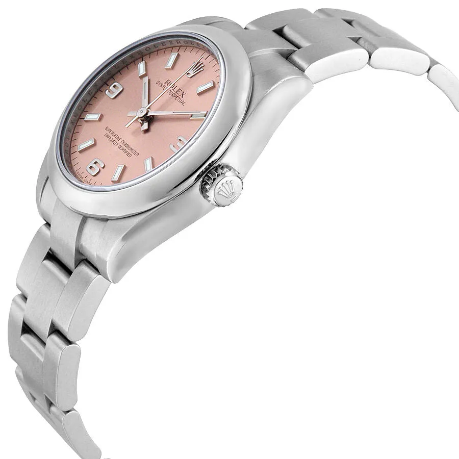 Rolex Oyster Perpetual 31 mm Pink Dial Stainless Steel Bracelet Automatic Unisex Watch 177200PASO