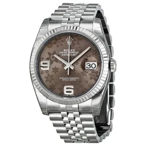 Rolex Oyster Perpetual 36 mm Bronze Dial Stainless Steel Jubilee Bracelet Automatic Ladies Watch 116234BRAFJ
