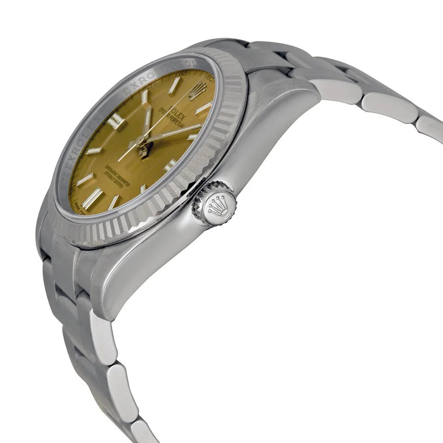 Rolex Oyster Perpetual 36 mm Grape Dial Stainless Steel Bracelet Automatic Men's Watch 116034WGSO