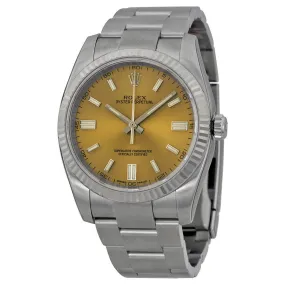 Rolex Oyster Perpetual 36 mm Grape Dial Stainless Steel Bracelet Automatic Men's Watch 116034WGSO