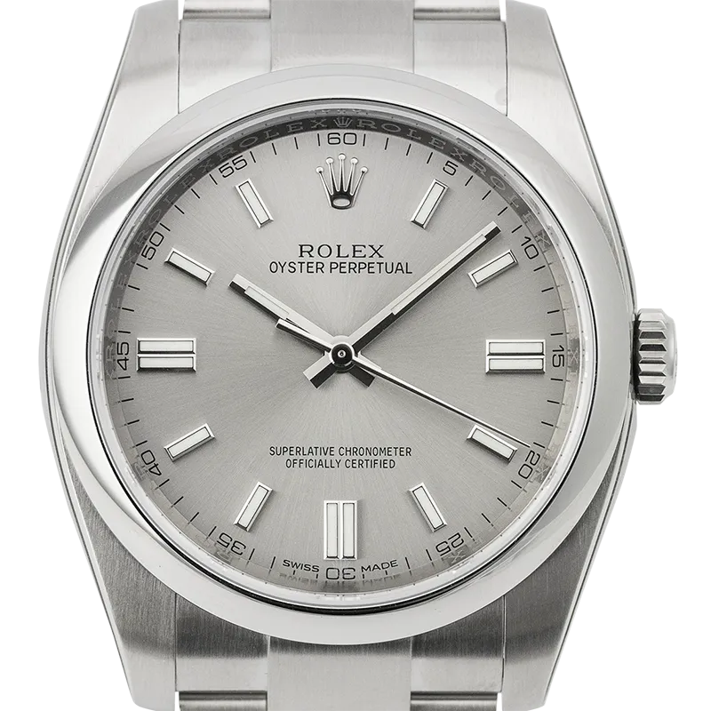 Rolex Oyster Perpetual 36mm Stainless Steel Silver/Index 116000