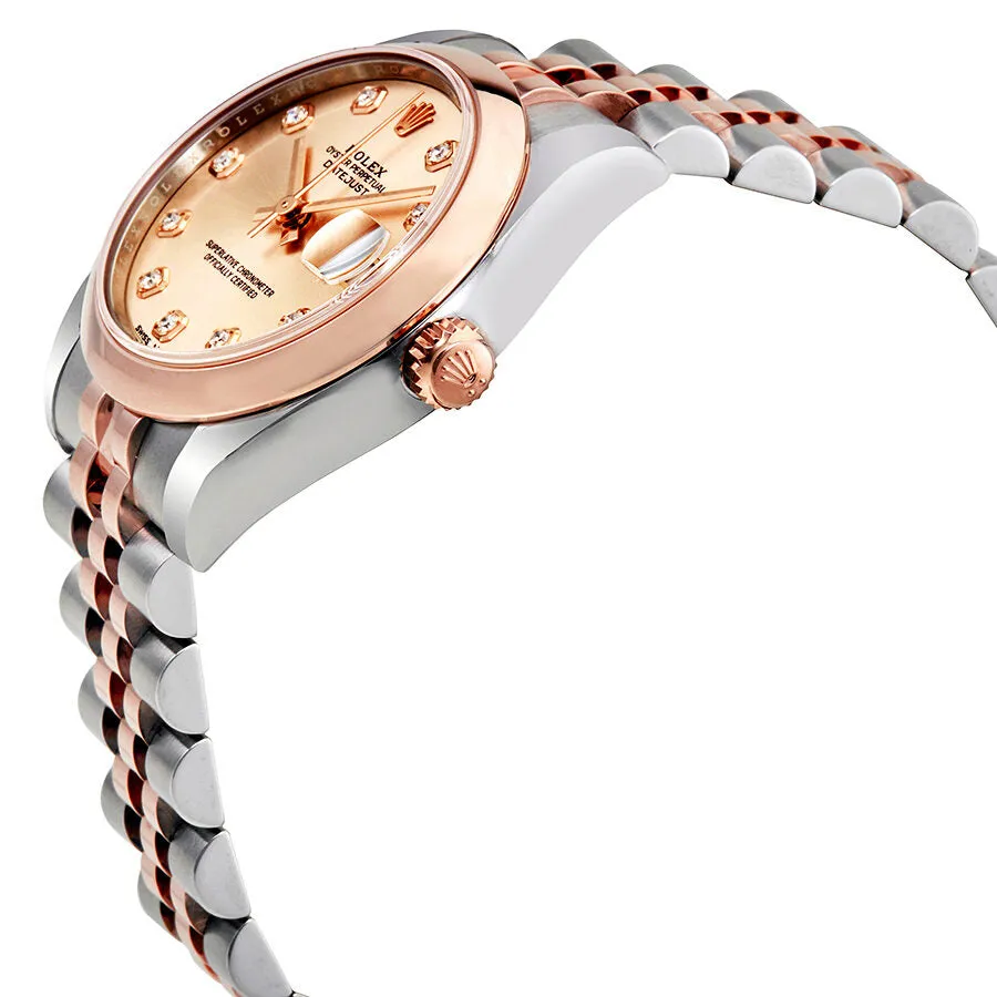 Rolex Oyster Perpetual Datejust 31 Pink Diamond Dial Ladies Two Tone Jubilee Watch 178241PDJ