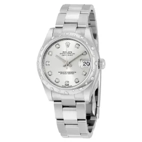 Rolex Oyster Perpetual Datejust 31 Silver Dial Stainless Steel Bracelet Automatic Ladies Watch 178344SDO