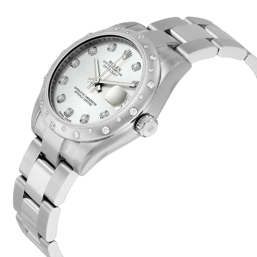 Rolex Oyster Perpetual Datejust 31 Silver Dial Stainless Steel Bracelet Automatic Ladies Watch 178344SDO