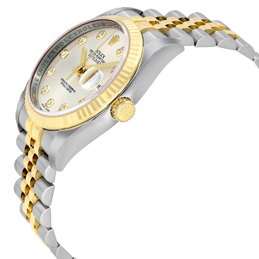 Rolex Oyster Perpetual Datejust 36 Automatic Silver Dial Stainless Steel and 18kt Yellow Gold Jubilee Bracelet Men's Watch 116233SDJ 116233-SDJ
