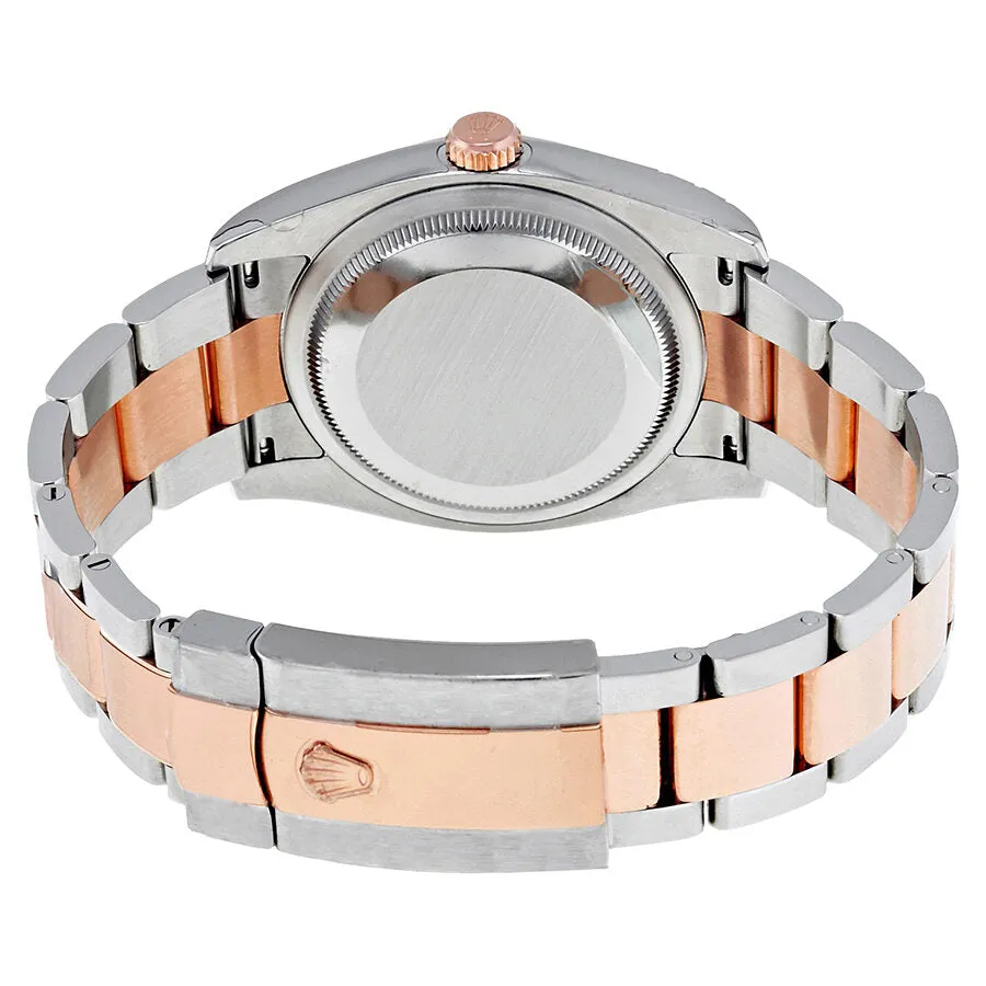 Rolex Oyster Perpetual Datejust 36 Chocolate Floral Diamond Dial Steel & 18K Everose Gold Unisex Watch 116231CHFDAO