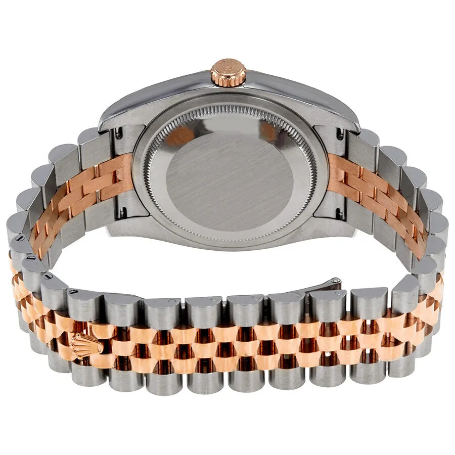 Rolex Oyster Perpetual Datejust Silver Dial Stainless Steel 18K Everose Gold Diamond Ladies Watch 116201SDJ 116201SJDJ