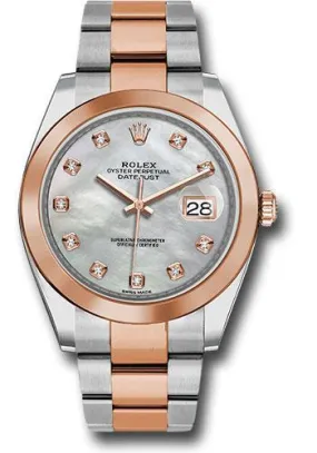 Rolex Steel and Everose Gold Rolesor Datejust 41mm Watch 126301 mdo