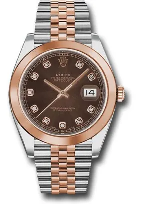 Rolex Steel and Everose Rolesor Datejust 41mm Watch 126301 chodj