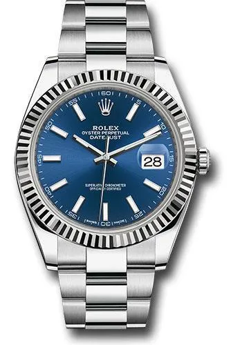 Rolex Steel and White Gold Rolesor Datejust 41mm Watch 126334 blio