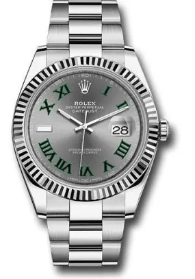 Rolex Steel and White Gold Rolesor Datejust 41mm Watch 126334 slgro
