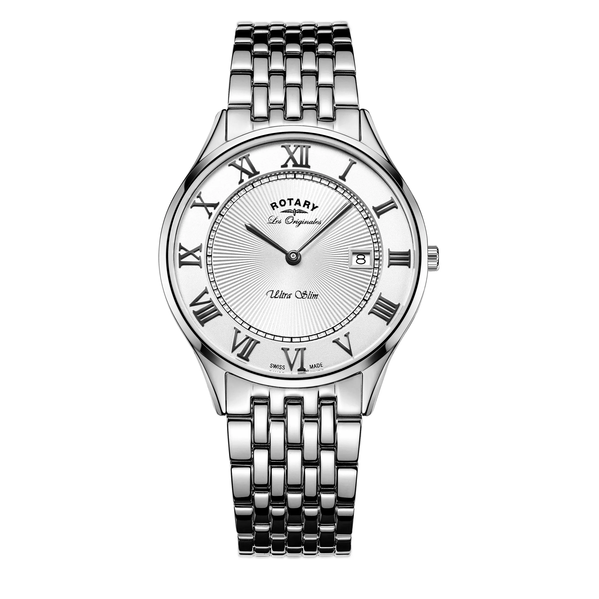 Rotary 36mm Les Originales Stainless Steel Ultra Slim Quartz Watch