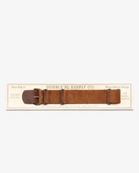 ROUGHOUT SUEDE NATO WATCH STRAP JAVA