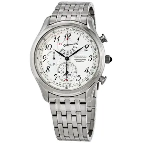 Seiko Chronograph Alarm Quartz Silver Dial Men's Watch SPC251P1