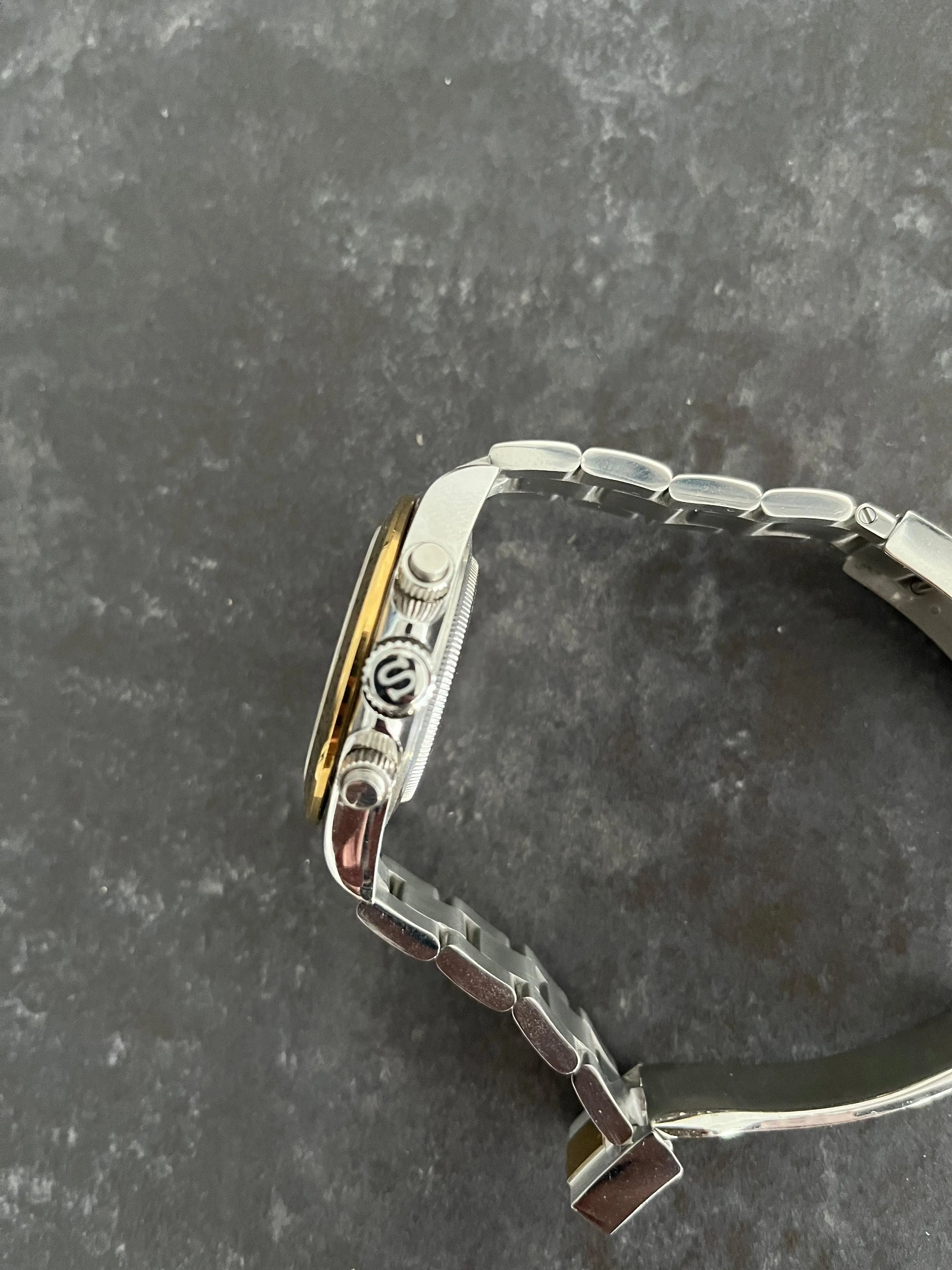 Seiko Mod - 40mm Daytona Two Tone (Steel & Gold)