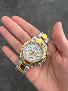 Seiko Mod - 40mm Daytona Two Tone (Steel & Gold)