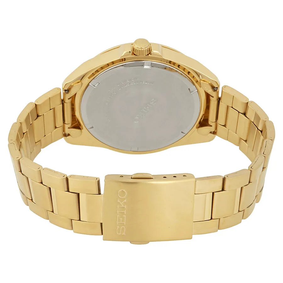 Seiko Neo Classic Silver Dial Yellow Gold-tone Men's Watch SUR212