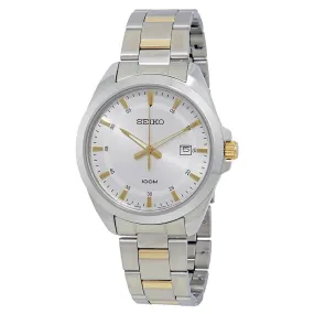Seiko Silver Dial Two-tone Men's Watch SUR211