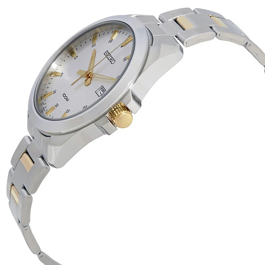 Seiko Silver Dial Two-tone Men's Watch SUR211