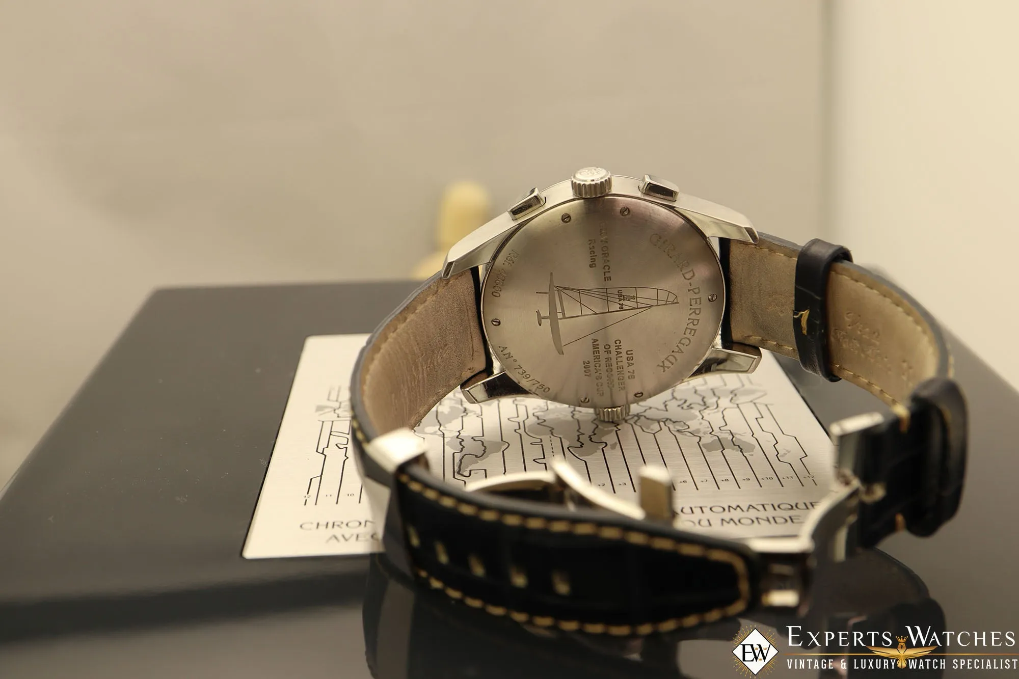 Sold!!! Factory Serviced Girard Perregaux ww.tc World Time Chronograph BMW-Oracle Racing