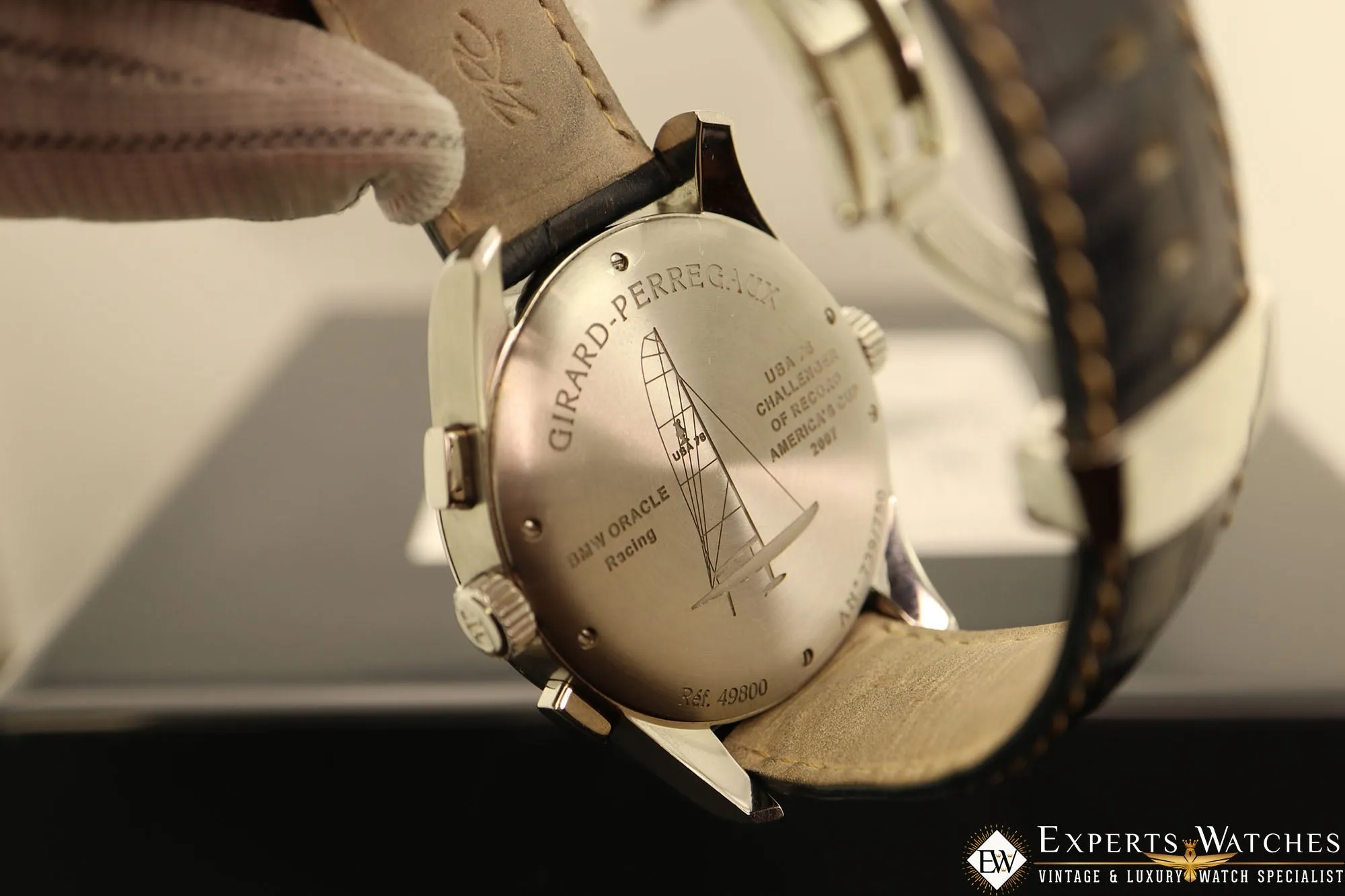 Sold!!! Factory Serviced Girard Perregaux ww.tc World Time Chronograph BMW-Oracle Racing