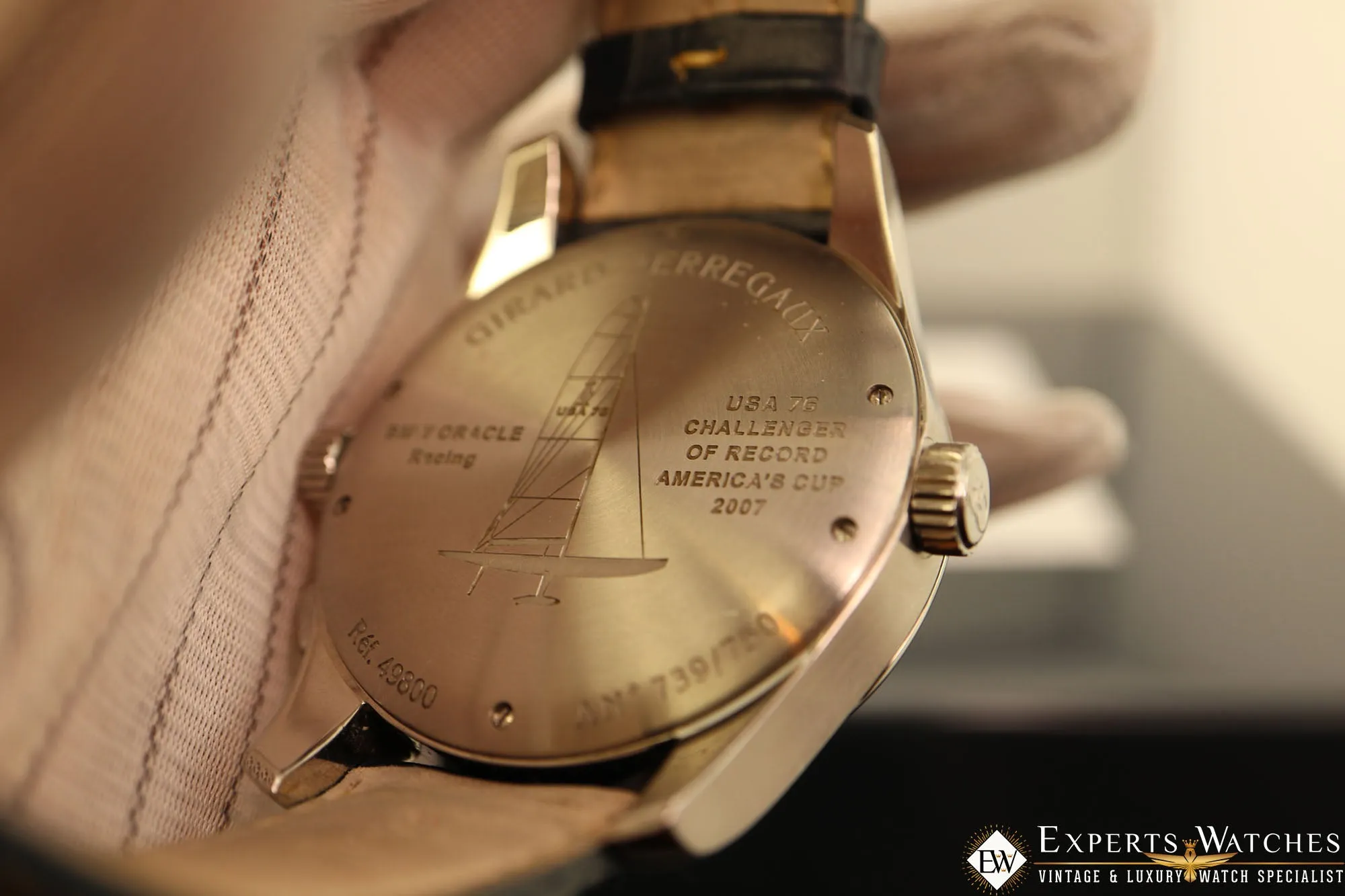 Sold!!! Factory Serviced Girard Perregaux ww.tc World Time Chronograph BMW-Oracle Racing