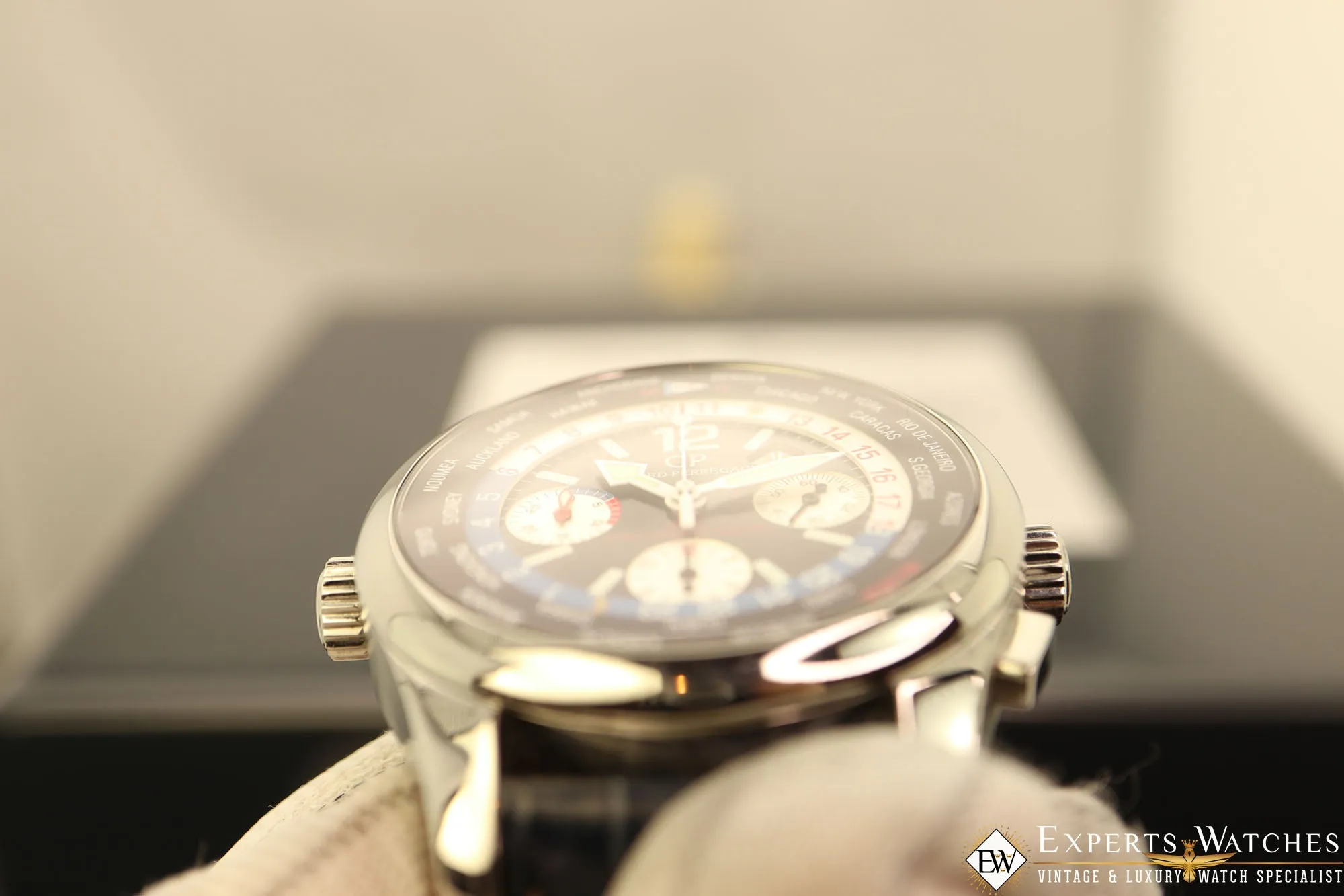 Sold!!! Factory Serviced Girard Perregaux ww.tc World Time Chronograph BMW-Oracle Racing