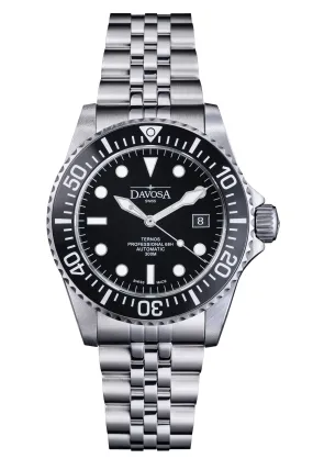 Ternos Professional 68h Automatic 300m Black Diving Watch 16153805 Pentalink