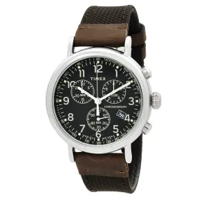 Timex Standard Chronograph Quartz Black Dial Men's Watch TW2U89300