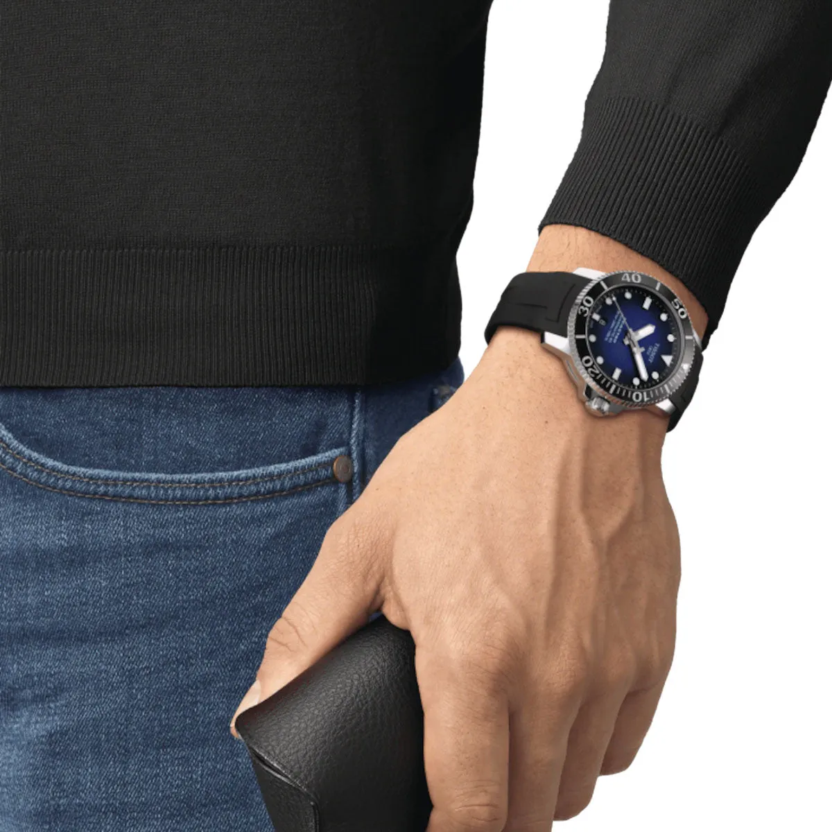Tissot Seastar 1000 43mm Black & Blue Dial Men's Automatic Watch