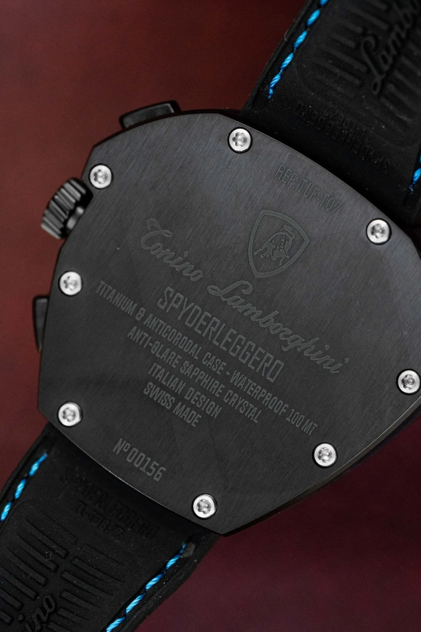 Tonino Lamborghini Spyderleggero Chronograph Watch Day Date Blue TLF-T07-4