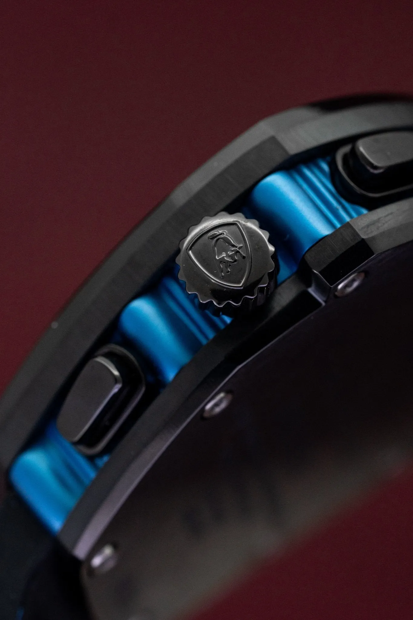 Tonino Lamborghini Spyderleggero Chronograph Watch Day Date Blue TLF-T07-4