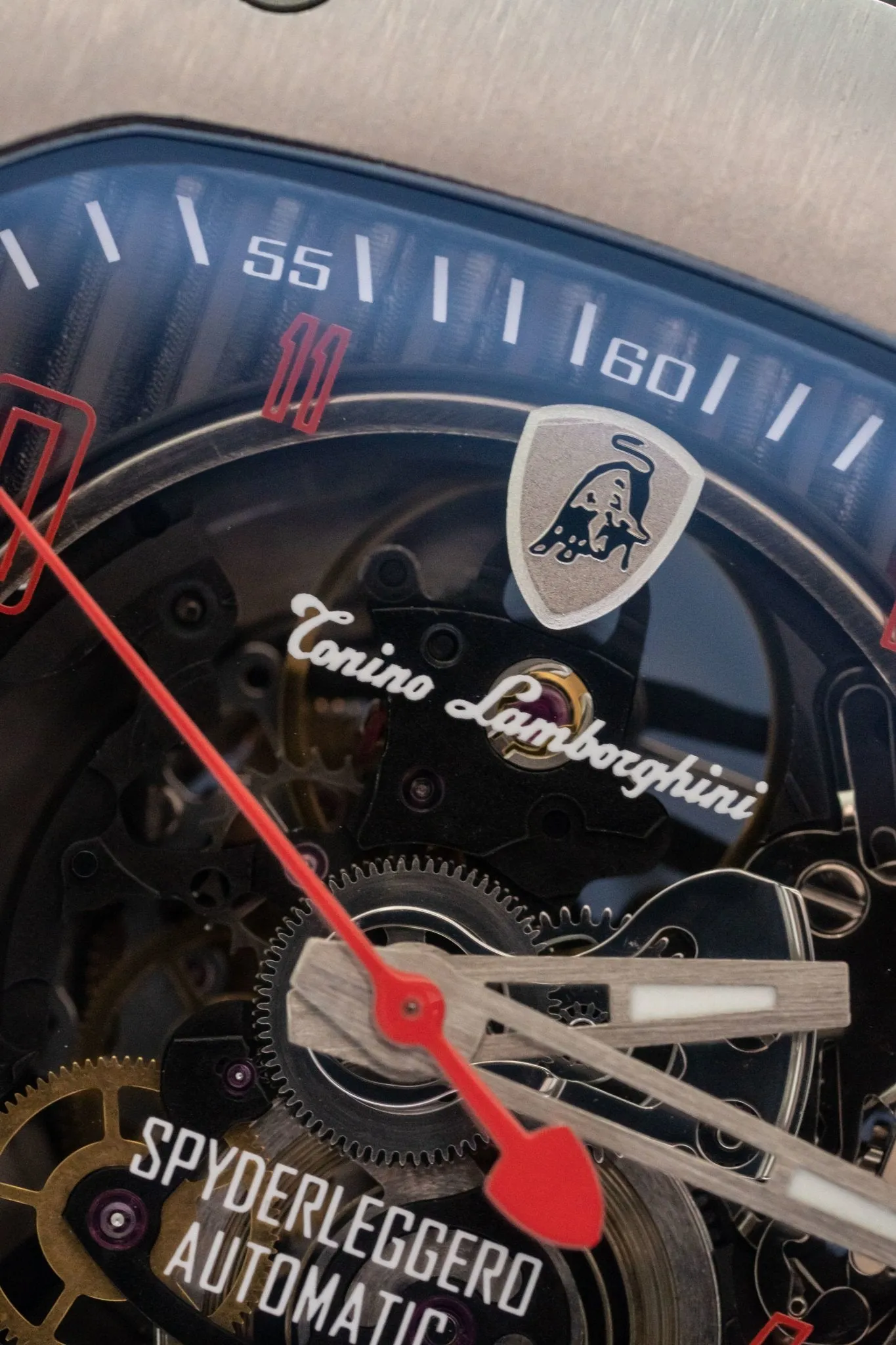 Tonino Lamborghini Spyderleggero Skeleton Watch Red TLF-T06-2