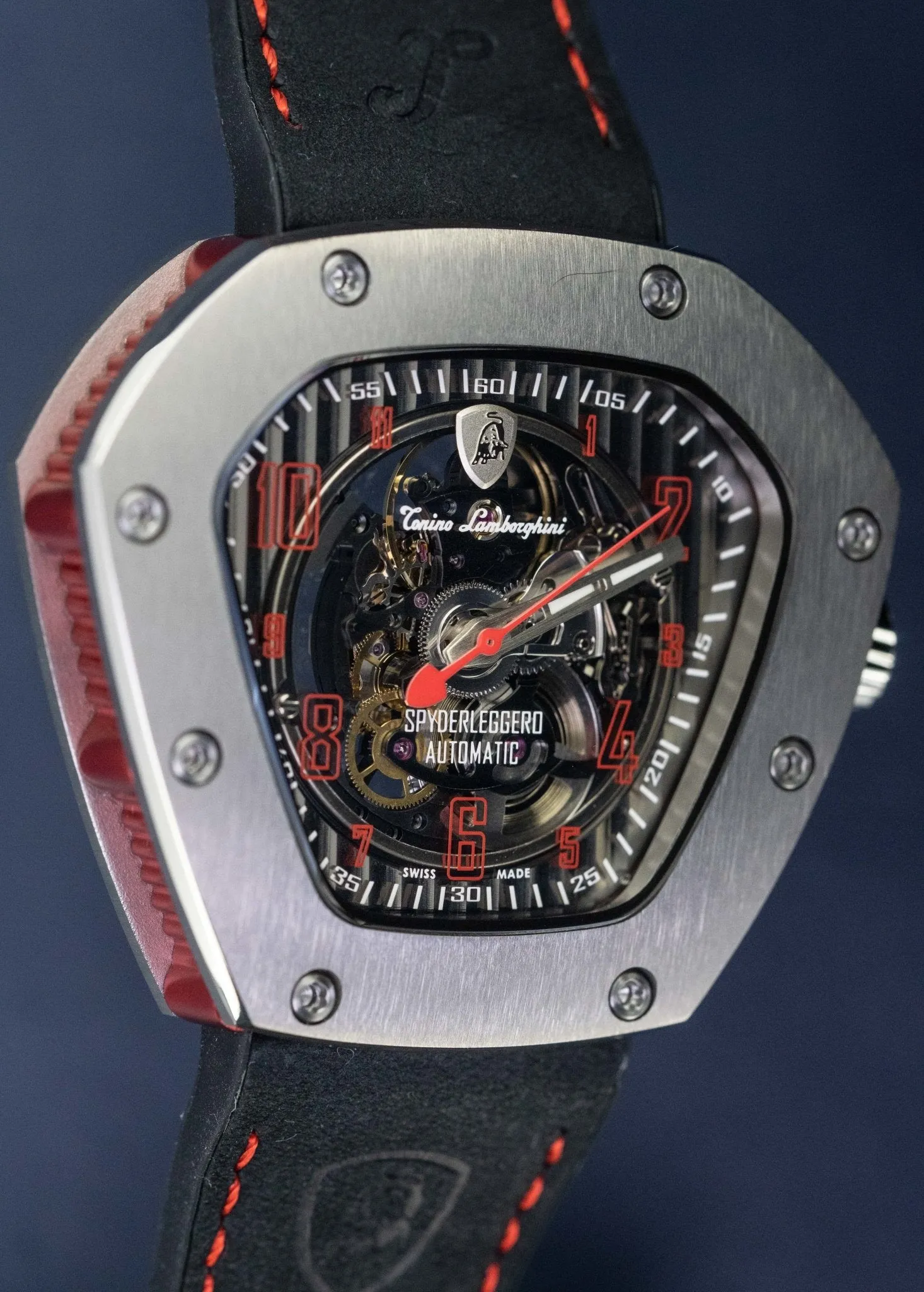 Tonino Lamborghini Spyderleggero Skeleton Watch Red TLF-T06-2