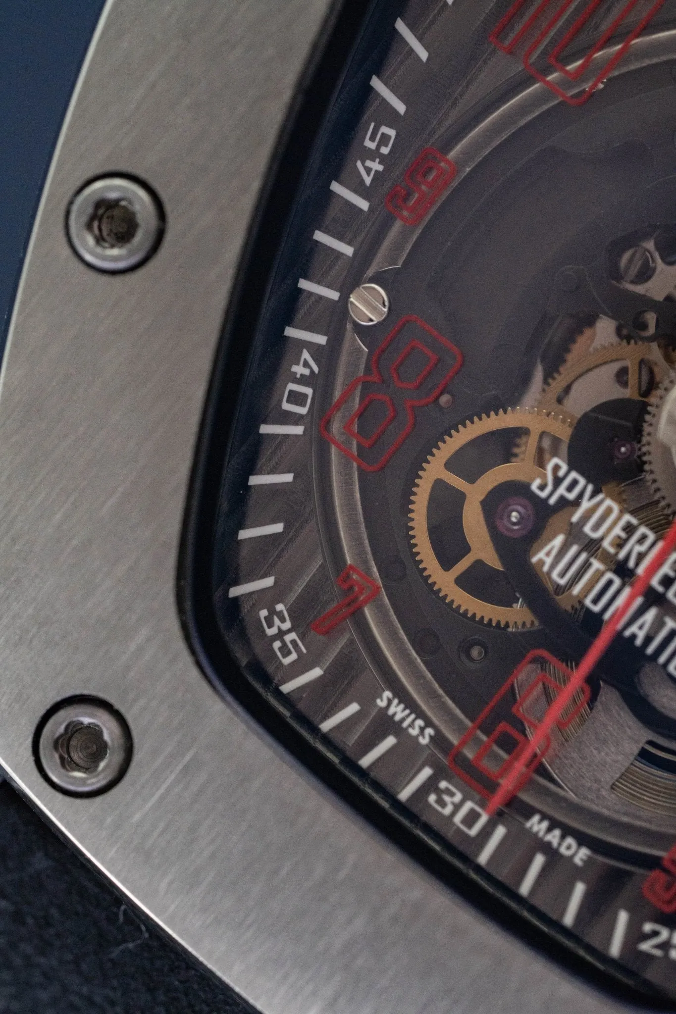 Tonino Lamborghini Spyderleggero Skeleton Watch Red TLF-T06-2