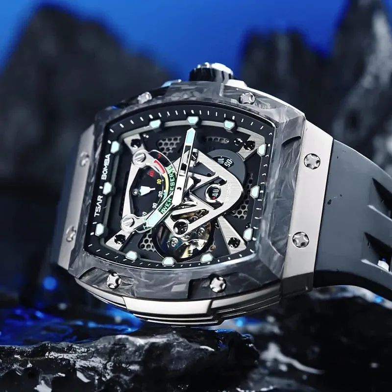 Tsar Bomba 46mm Neutron Black Limited Edition Automatic Watch