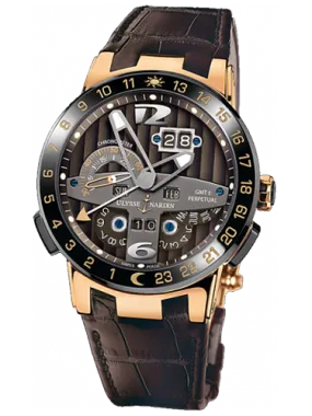 Ulysse Nardin El Toro Perpetual GMT 18K Rose Gold Men's Watch
