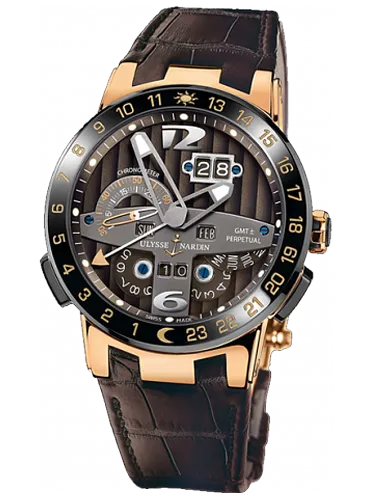Ulysse Nardin El Toro Perpetual GMT 18K Rose Gold Men's Watch