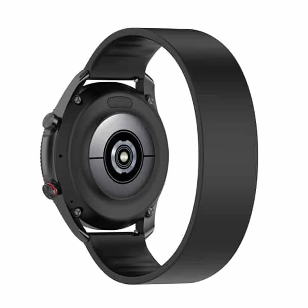Universal Solo Loop Band Strap For Samsung & Huawei Watches 22mm, Size:L