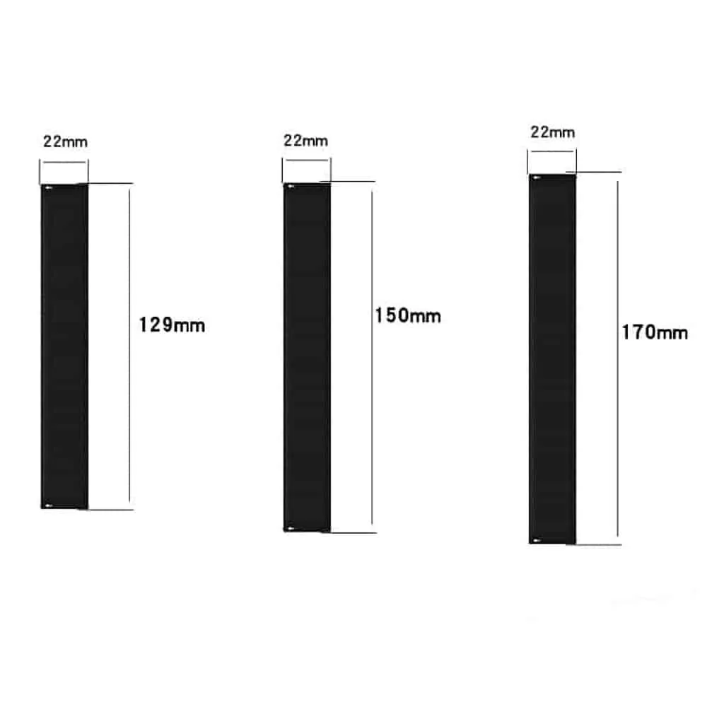 Universal Solo Loop Band Strap For Samsung & Huawei Watches 22mm, Size:L