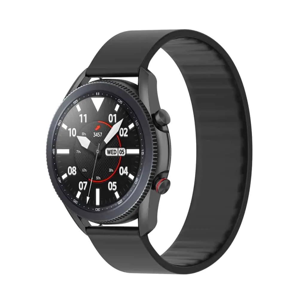 Universal Solo Loop Band Strap For Samsung & Huawei Watches 22mm, Size:L