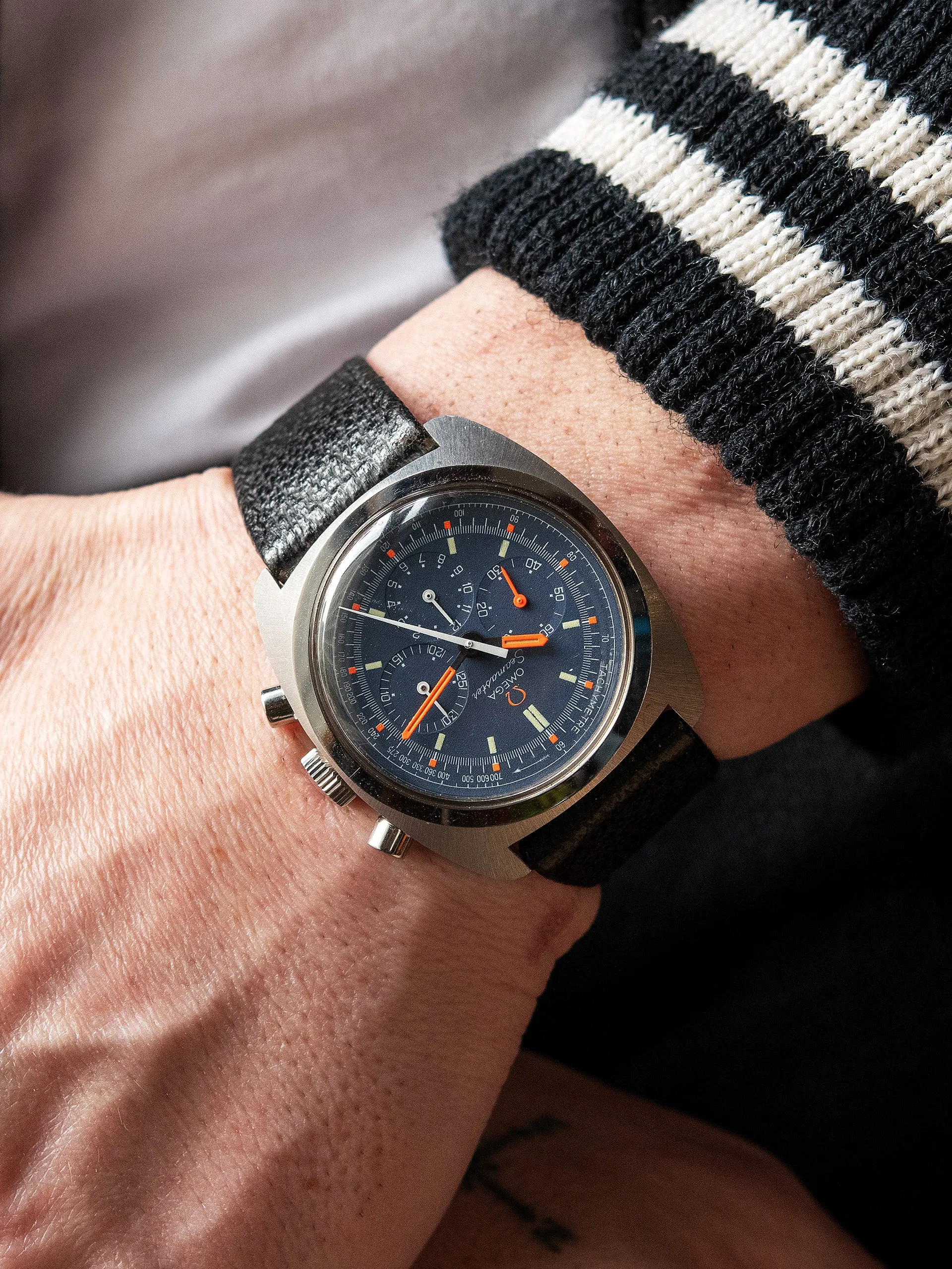 *Unpolished* 1970 Omega Seamaster Chronograph (Ref. 145. 029) "Cal. 861" W/ Box