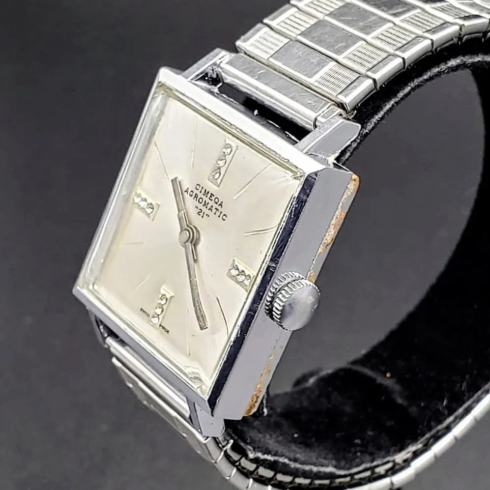 Vintage Cimeqa Wristwatch Swiss Made Caliber EB 8800 Sunburst Dial Watch