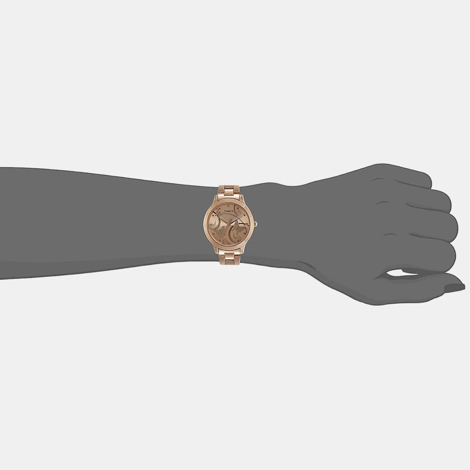 Women Rose Gold Analog Stainless Steel Watch TW000T610