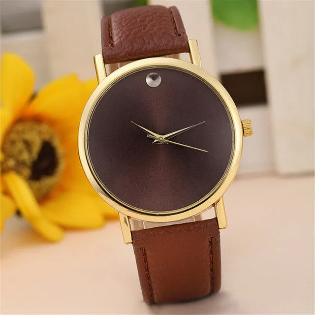 Women Watches Luxury Retro Leather Geneva Dress