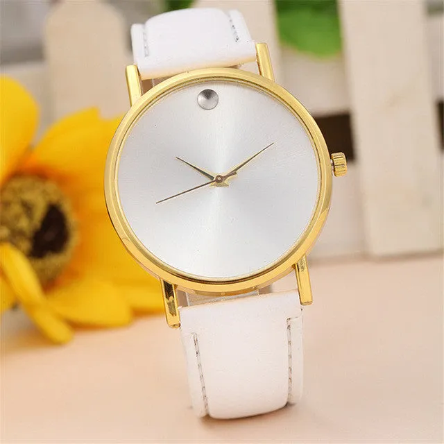 Women Watches Luxury Retro Leather Geneva Dress