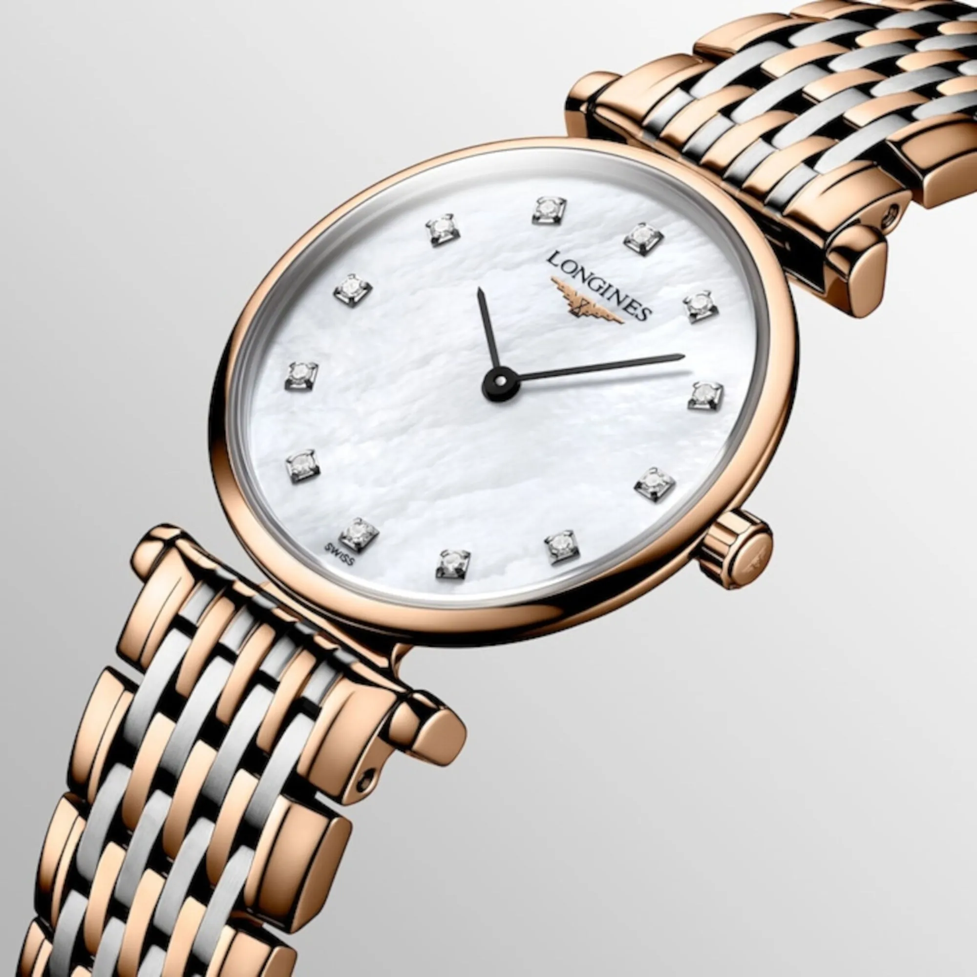 Women White Analog Stainless Steel Watch L42091977