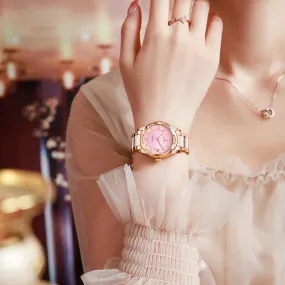 Women's Mechanical Stainless Steel Luminous Hands Bracelet Watch